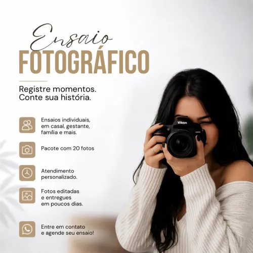 ENSAIO FOTOGRÁFICO SIMPLES 