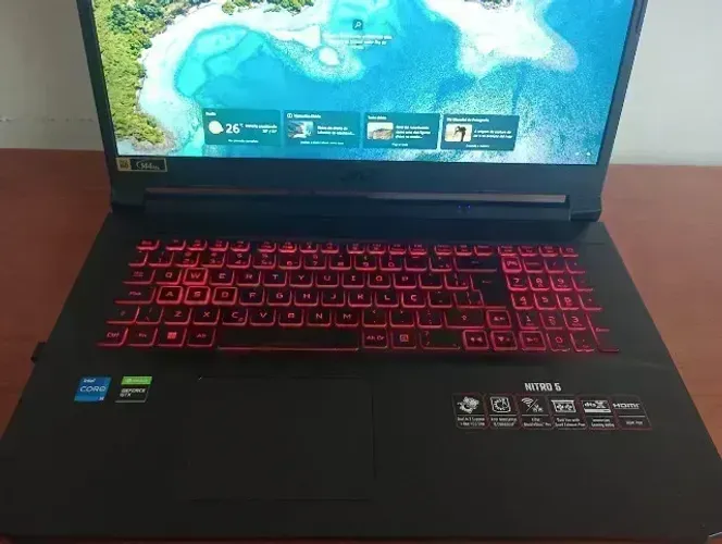 Notebook Acer Nitro 5 AN517-54-59KR i5 11ª Gen 16GB RAM GTX 1650 SSD 512GB Tela 17.3