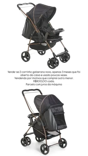 2 Carrinhos galzerano novo!