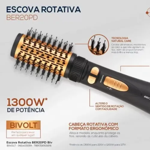 Escova Rotativa Britânia 4 em 1