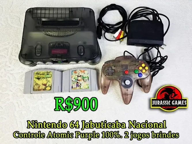 Console Nintendo 64 Jabuticaba Nacional - Sem trincos, Pal-M