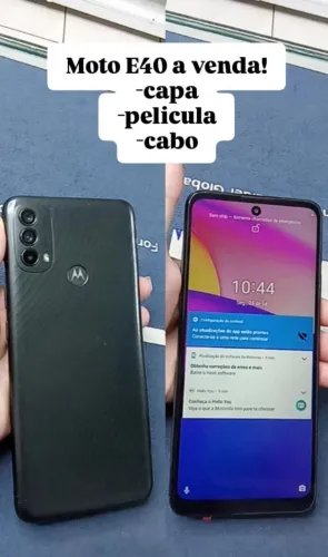 Celular Moto E40 64gb acompanha capa+película+cabo+fone de ouvido