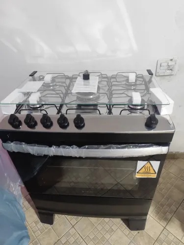 Fogão atlas 5 bocas mesa inox NOVO