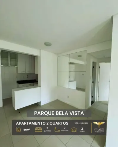 APARTAMENTO 2 QUARTOS (1 SUÍTE), 60M², NO PARQUE BELA VISTA