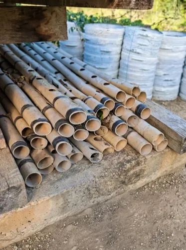 Cano de PVC de 6 metros para Hidroponia usado - retirar no local