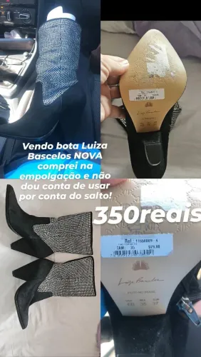 Bota couro Nova Luiza Barcelos