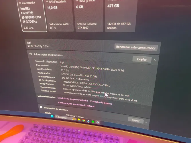 pc - gabinete com placa mãe processador watercooler e ssd