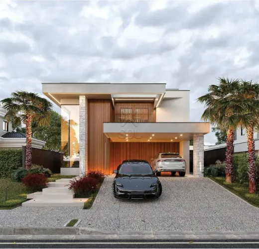 Sobrado de alto padrão à venda no Condomínio Royal Boulevard em Foz do Iguaçu/PR - 419m²,
