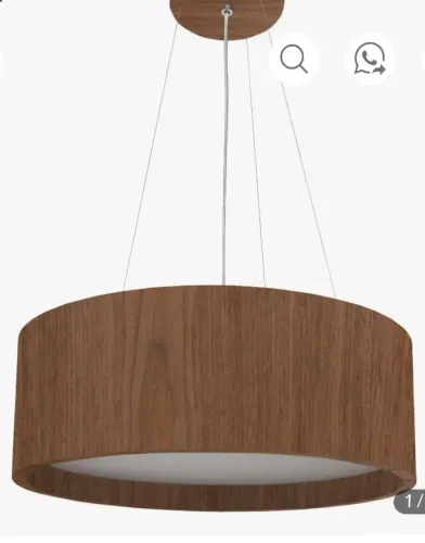Lustre Pendente Madeira