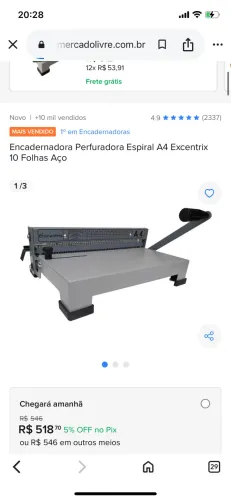 Encadernadora espiral excentrix - NOVA
