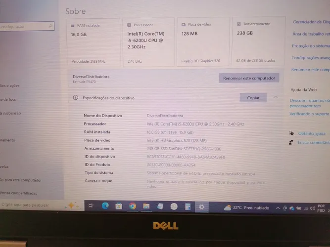 Notebook Dell