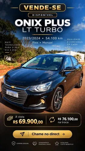 Chevrolet Onix Plus LT 1.0 12V TB Flex Mec. 4P 2024