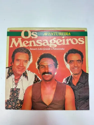 VINIL LP AVENTUREIRA - OS MENSAGEIROS (TAMARÊ, LOBO GRANDE E PALMEIRINHA)