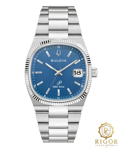 Relógio Bulova Super Seville 37,5 mm Precisionist Mostrador Azul Cristal de Safira 96B440