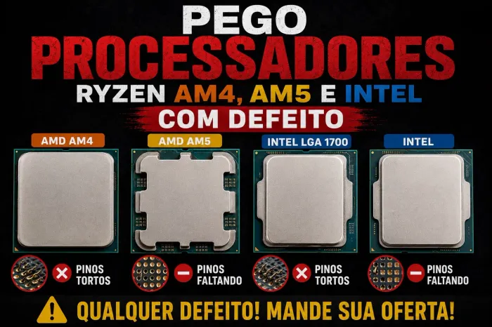 Pego Ryzens e Intel com defeito