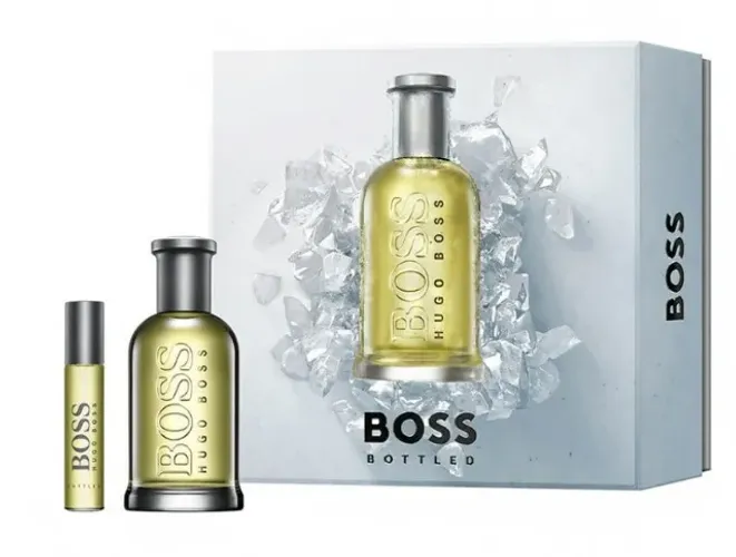 Hugo Boss Bottled Eau de Toilette 100ml + 10ml Spray Gift Set for Men