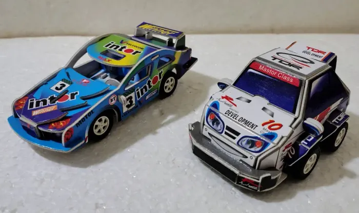 Lote - Miniaturas de Carrinhos Antigos em EVA