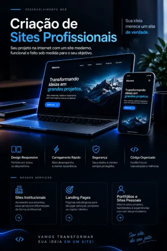 Criação de Sites Profissionais | Landing Pages e Sites Responsivos