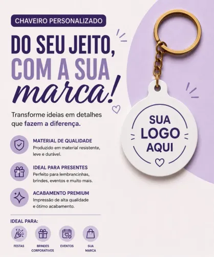 Chaveiro personalizado sob encomenda ?