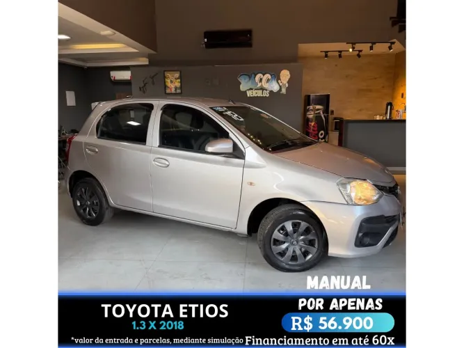Toyota Etios X 1.3 Flex 16V 5P Mec. 2018