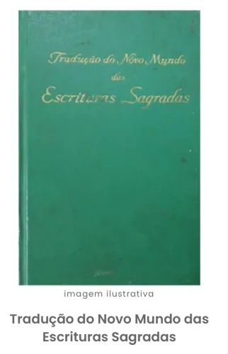 Bíblia Tradução do Novo Mundo Antiga Capa Verde 1967