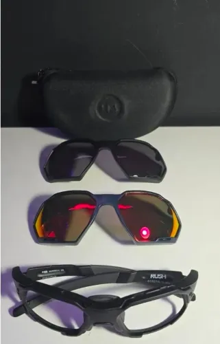 Óculos de Sol HB Rush Esportivo + Clip + lente de sol Extra - Completo