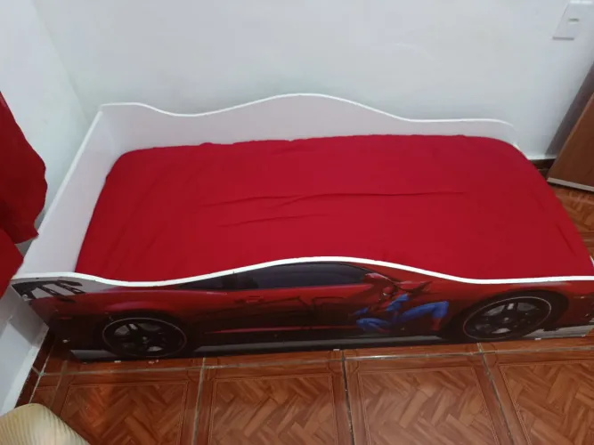 Cama infantil homem aranha+colchão e capa 