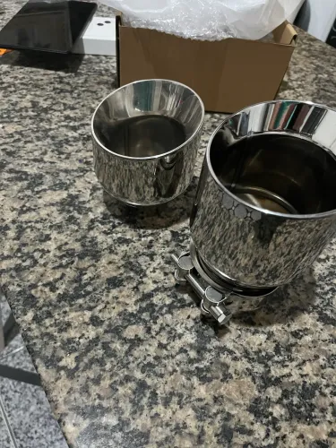 Ponteira 4 polegadas inox chapa dupla
