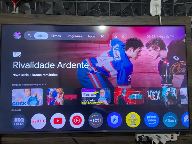 Smart TV TCL 55" QLED UHD 4K (Google TV / Android 12)