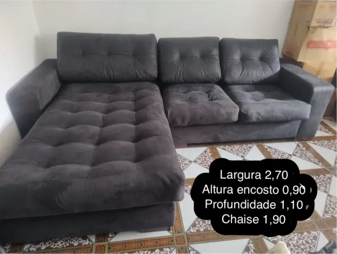 Sofá com Chaise maravilhoso