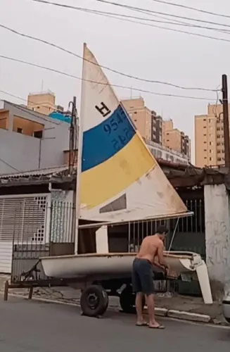 Veleiro Completo e carreta Emplacada