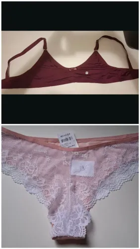 Sutiã sem bojo, sem aro e Calcinha (NOVOS)