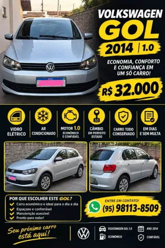 Volkswagen Gol Geração VI City 1.0 8V MI Total Flex 2P 2014