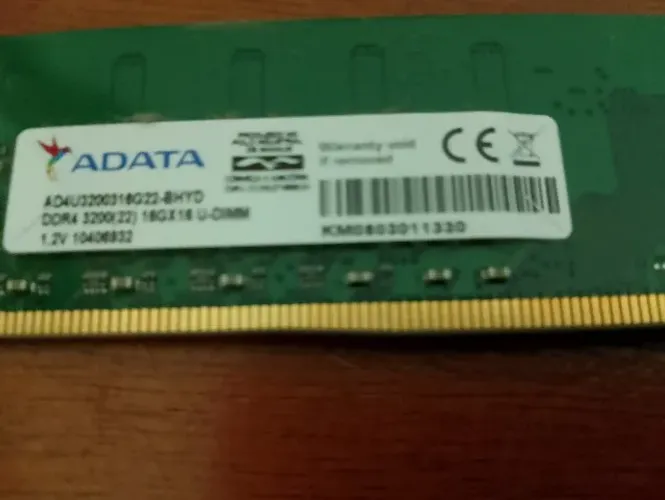 Mémoria ddr4 32gb 3200 (16 cada pente)