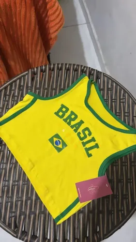 CROPPED AMARELO E VERDE BRASIL 