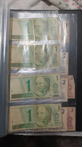Minha coleção de cédulas