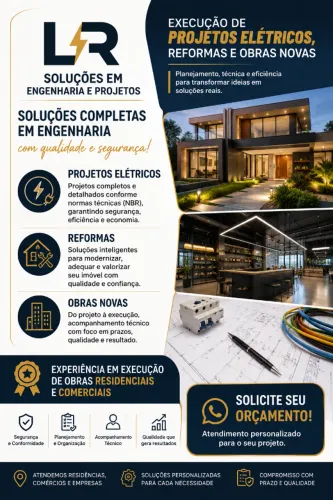 EXECUÇÃO DE OBRAS ELÉTRICAS | PROJETOS, INSTALAÇÕES e REFORMAS
