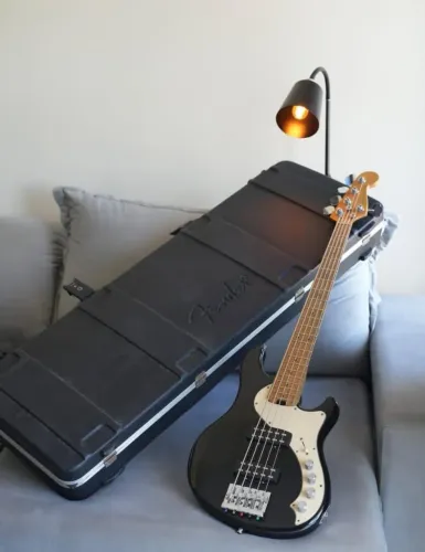 Baixo Fender American Deluxe Dimension Bass V HH - USA - 5 Cordas + Hard Case