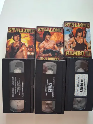 Trilogia Rambo VHS original (edição colecionadores) exclusivo. Raridade.