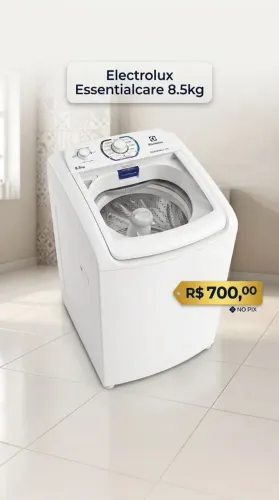 Máquina de Lavar Eletrolux 8.5kg Essentialcare - Ótimo Estado