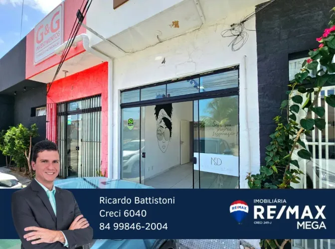 Lojas em Capim Macio c/ 25 m², ao lado da Fiat Ponta Negra