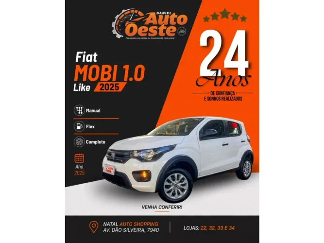 Fiat Mobi Like 1.0 Fire Flex 5P. 2025