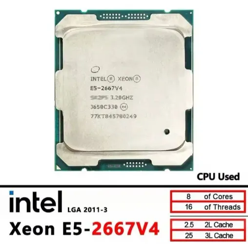 Processador Xeon E5-2667 v4 3.20Ghz