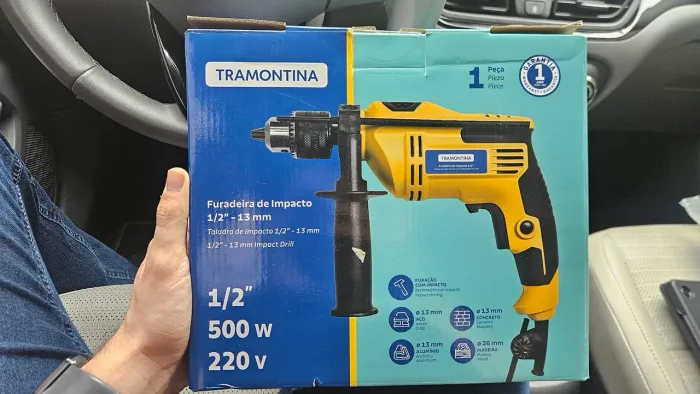 Furadeira de impacto 500W Tramontina Master 