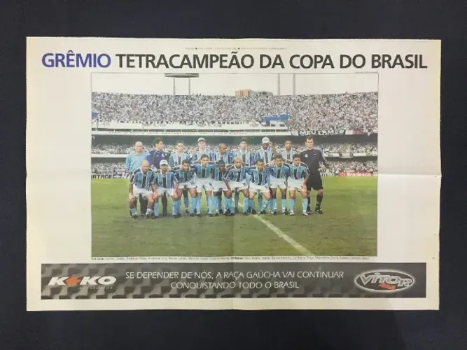 Pôster Grêmio Tetracampeão da Copa do Brasil de 2001