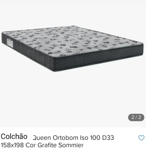Colchão Queen Ortobom + Pillowtop