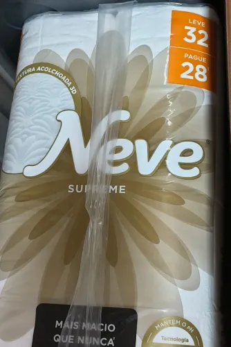 Papel Higiênico Neve Folha Tripla 20m - 32 rolos