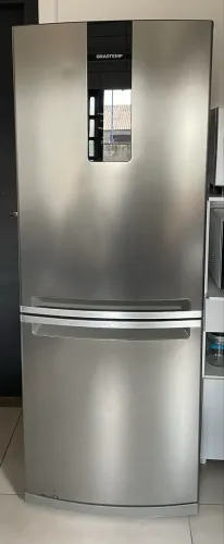 Geladeira Brastemp Frost Free Inverse 443L Inox com Turbo Ice BRE57AK