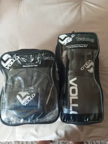 Luva Boxe e Manopla de Foco Vollo 14 O.z