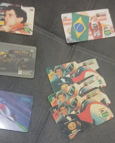 Grande Coleção de Cartões Telefônicos Antigos (Ayrton Senna / F1 + Lote Variado Geral)